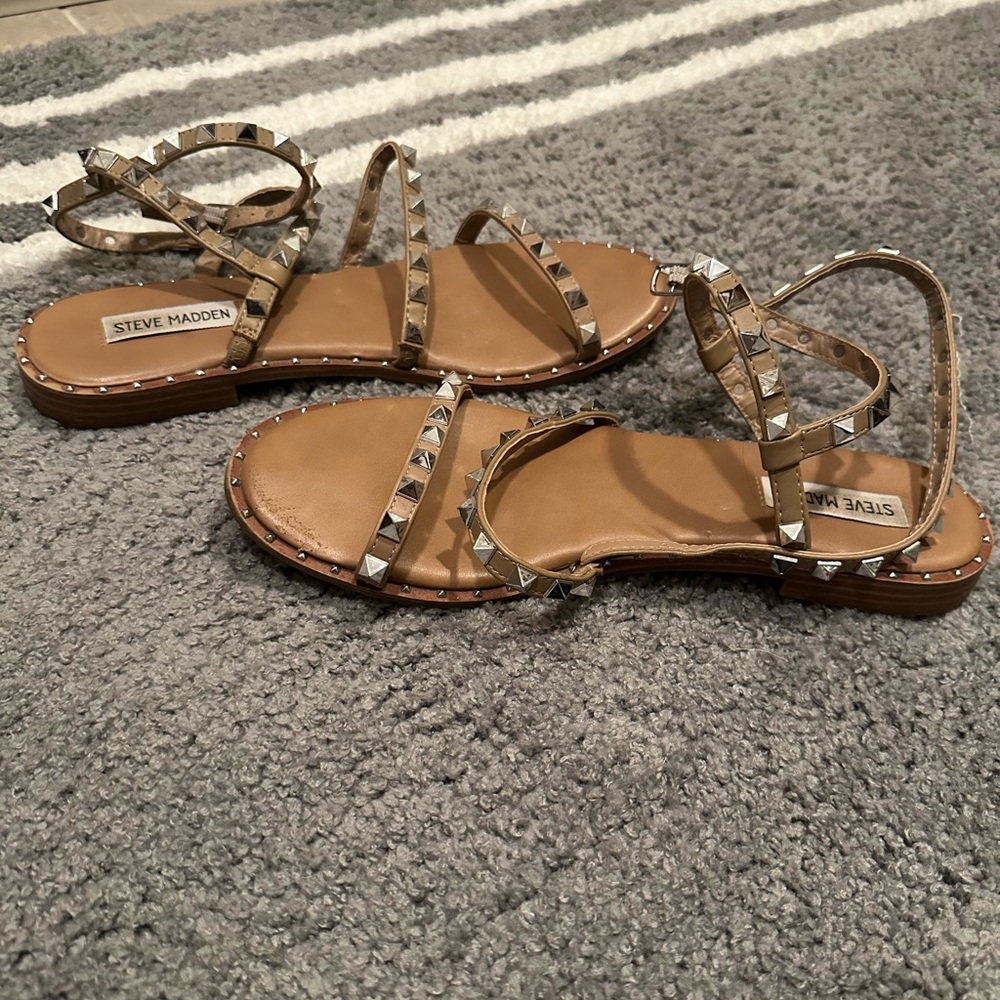 Steve Madden studded sandals. Size 10.